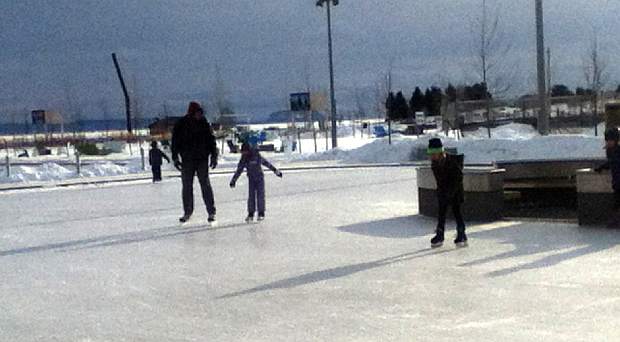 Winterfest skating pond