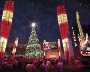 Universal Studios Hollywood Christmas Tree