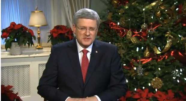 Prime Minister Harper delivers Christmas greetings