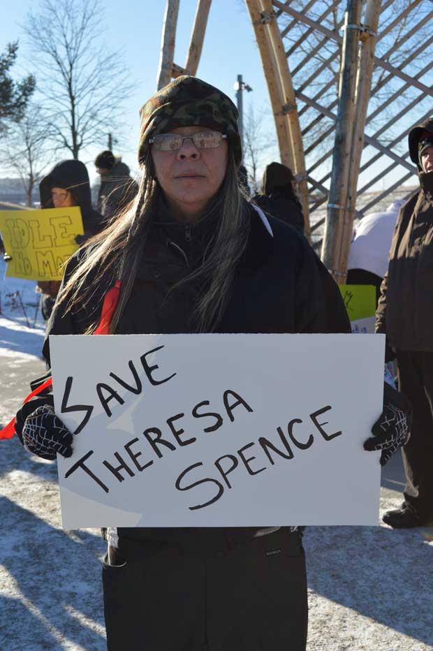 This woman shares a message that resonated at Idle No More in Thunder Bay