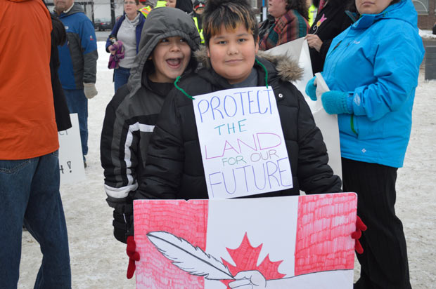 There were many young people at Idle No More. Photo by Jorja Wenjack