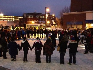 Thunder Bay Idle No More Round Dance at Thunder Bay City Hall