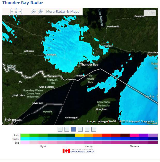 Weather Radar Image from Accuweather - January 16 2013 AM