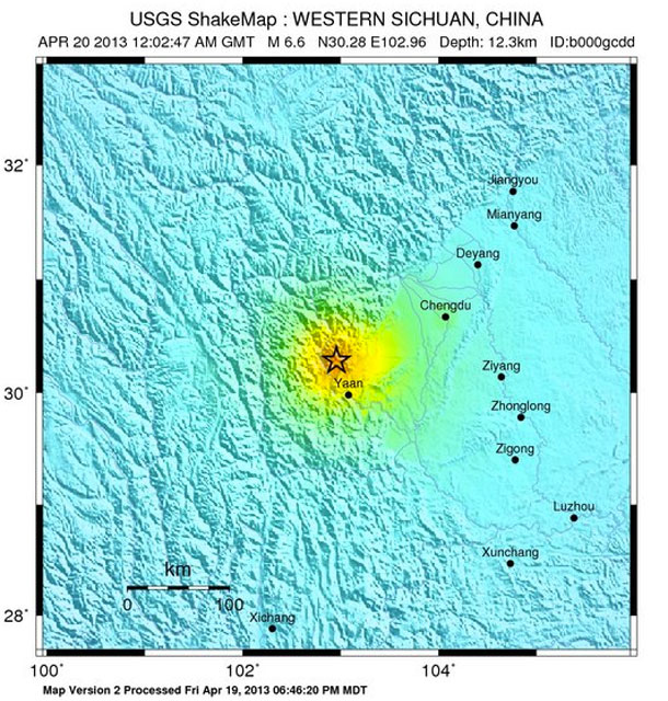 6.9 Earthquake hits China