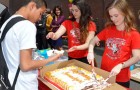 Happy Birthday Hammarskjold! Students and the Alumni celebrated with cake.