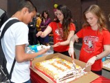 Happy Birthday Hammarskjold! Students and the Alumni celebrated with cake.