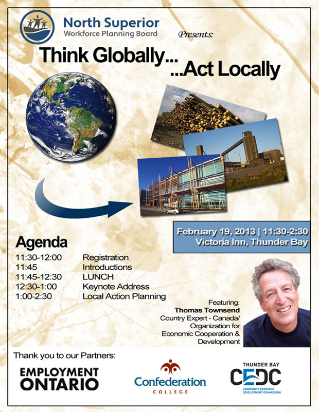 Think Globally Act Locally Live Today @ 12:30pm Feb 19th, 2013