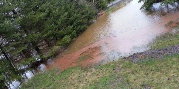 Backyard Flooding in Mountain Road area