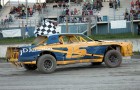#15 Ron Westover claimed his third feature win in three events at the track this season.