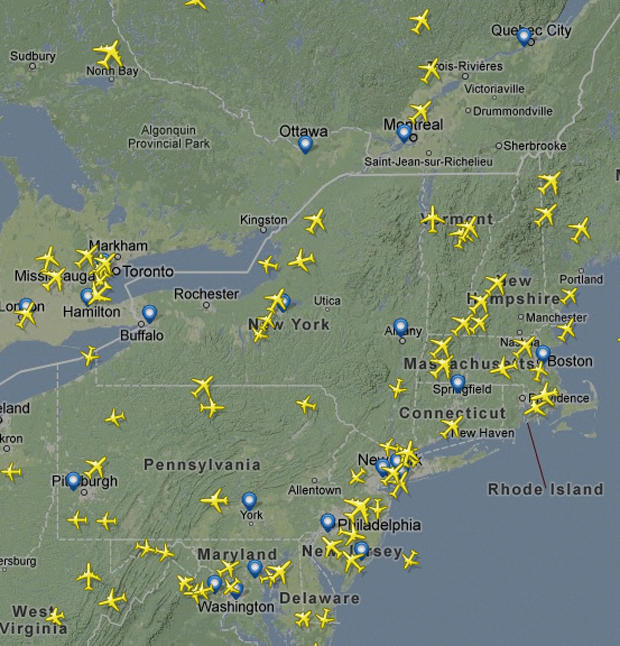 Hurricane Sandy clears the skies over eastern seaboard