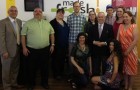 Business owners celebrate with Minister Gravelle