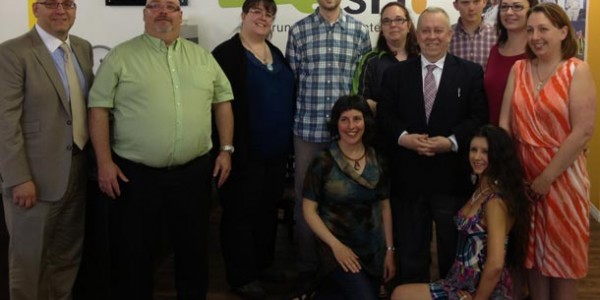Business owners celebrate with Minister Gravelle