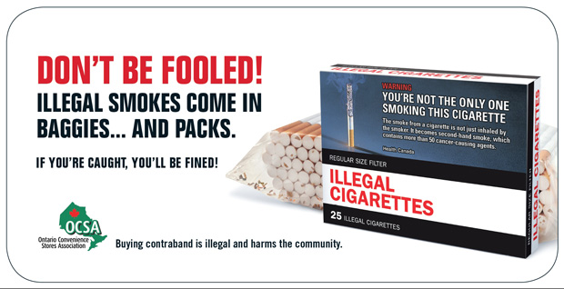 Illegal cigarettes come in many forms and packages
