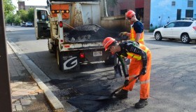 Repair crew was on site fixing the pothole in less than twenty-four hours
