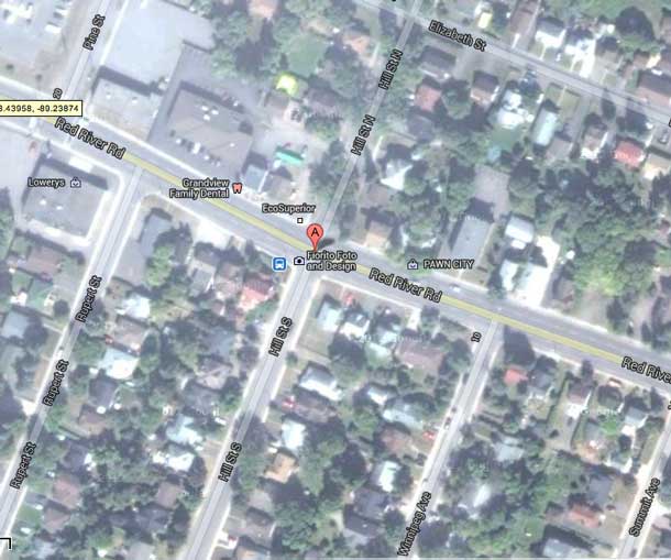 Red River Road Blocked Off – Gas Leak
