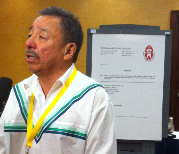 NAN Grand Chief Stan Beardy invoices Ontario