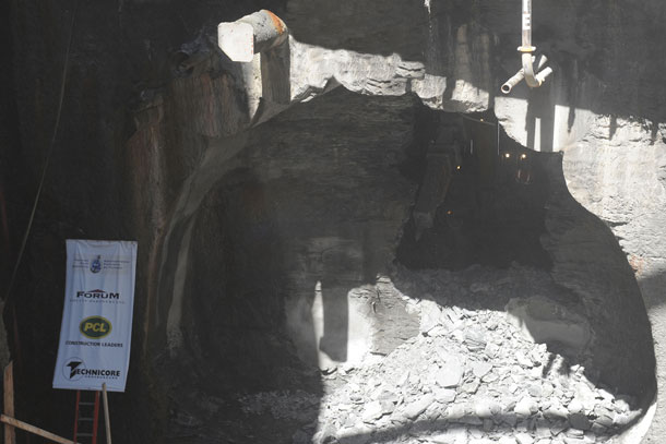 Billy Bishop Tunnel has 'broken through'.