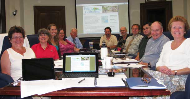 Design Team members gathered in Duluth August 27th to begin planning the Geotourism Initiative. Pictured (l-r) are: Mary Somnis, Ardy Nurmi-Wilberg, Andrea Gryko, Sandy Skrein, Joe Scipioni, Peter Smerud, Bret Hesla, Eric Johnson, Gord Knowles, Doug Franchot, Judy Ness. Not pictured: Frank Jewell, Tawnya Schoewe, Clara Butikofer, Bill Hanson, Chris Ficek, John Cameron.