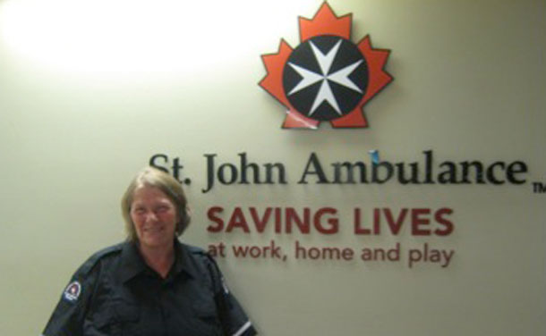 Sandie Hastie from St John Ambulance - A great volunteer