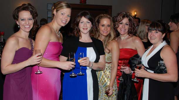 Beautiful ladies at the annual Save a Heart Ball