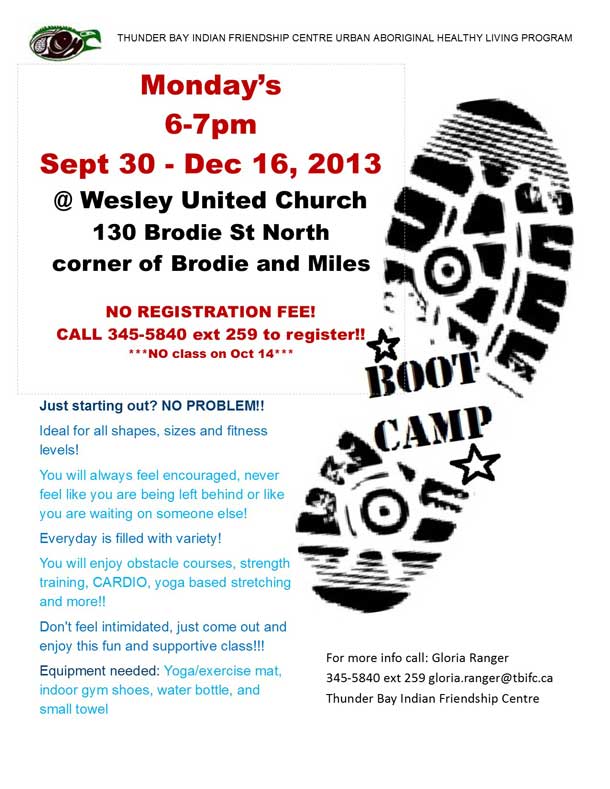 Boot Camp at Wesley United Church
