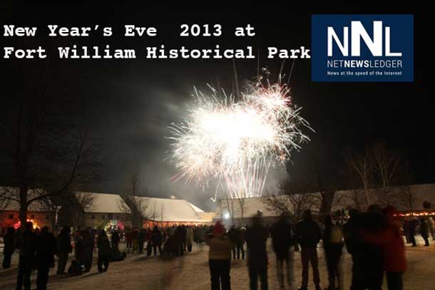 Fireworks and family fun at Fort William Historical Park on New Year's Eve
