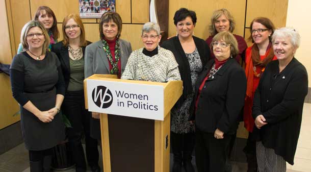 Having more women represented in civic, provincial and federal politics is a non-partisan effort with women reaching across political lines.