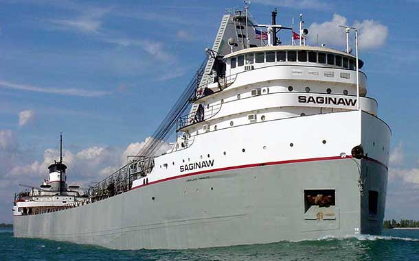 The MV Saginaw a grain carrier in the Port of Thunder Bay