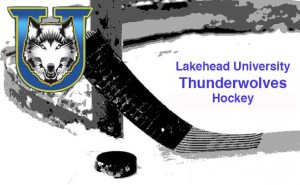 The Lakehead Thunderwolves were trounced 7-1 in hockey action at Fort William Gardens.