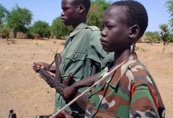 Child Soldiers - Photo: Gabriel Galwak/IRIN