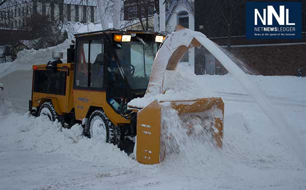City of Thunder Bay snow clearing is underway.