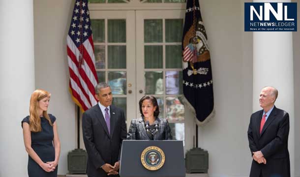 Susan Rice at the White House with President Obama