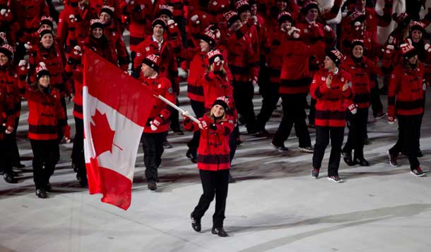 Team Canada Standing Proud in Sochi