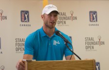 Jordan Staal at the media announcement at Thunder Bay City Hall