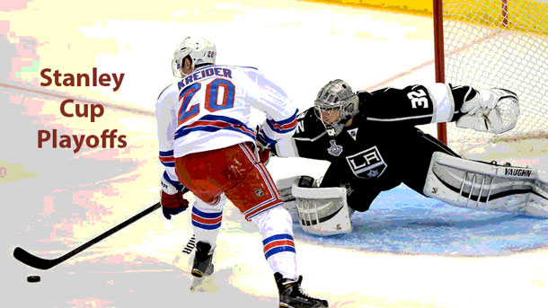 LOS ANGELES, CA - JUNE 04: Chris Kreider #20 of the New York Rangers looks to shoot against goaltender Jonathan Quick #32 of the Los Angeles Kings in the first period during Game One of the 2014 NHL Stanley Cup Final at the Staples Center on June 4, 2014 in Los Angeles, California. (Photo by Harry How/Getty Images)