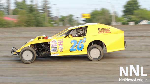Veteran Dwyane Pihulak returned to the Emo Speedway in a new car for 2014 in the WISSOTA Midwest Modifieds stating he just can't get enough of racing.