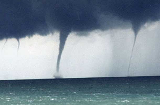 The Great Lakes can have waterspouts in August