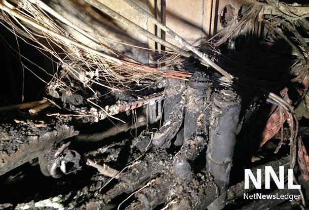 Overnight a fire in downtown Calgary has burnt vital communications and power infrastructure.