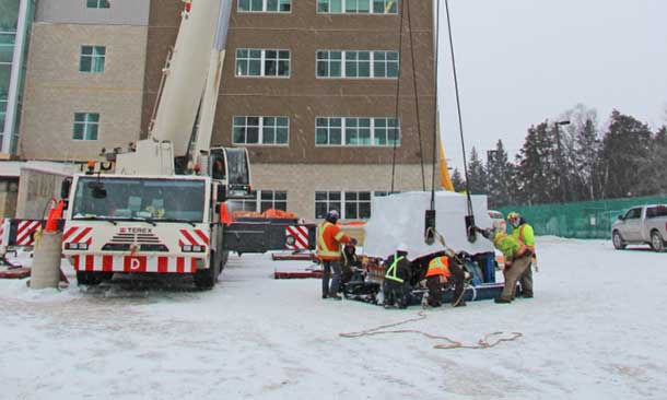 Cyclotron arrives at Thunder Bay Regional Research 