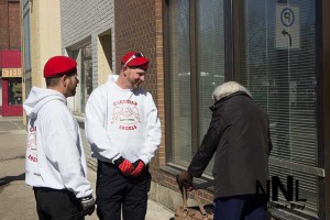 Guardian Angels Radar and James on May Street getting to know the neighbours
