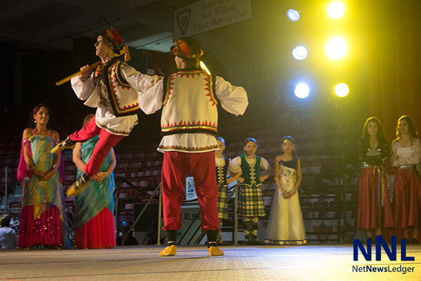 Dancers from the Ukraine on the main stage at Folklore Festival - Photo by Mackenzie