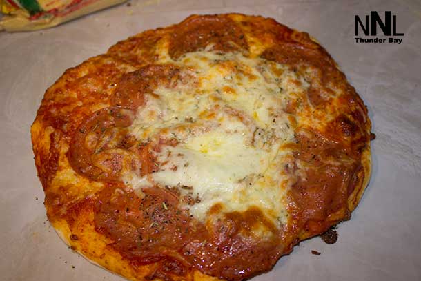 Hot fresh home-made pizza in little under 15 minutes from making to baking.