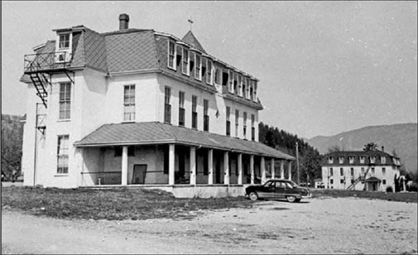 The Mission, British Columbia, school opened in the early 1860s and remained in operation until 1984. Mission Community Archives.