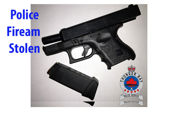 Thunder Bay Police are seeking the return of this stolen Police Glock Model 26 sidearm