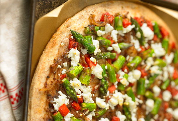 Asparagus Pizza - Image from Foodland Ontario