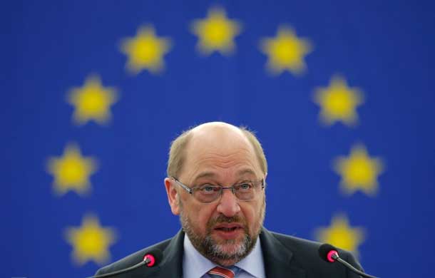 European Parliament President Martin Schulz presides a debate on the outcome of last EU-Turkey summit at the European Parliament in Strasbourg, France, March 9, 2016. REUTERS/Vincent Kessler