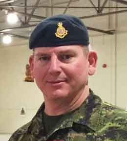 Lieutenant-Colonel Matthew Richardson, commanding officer of the 3rd Canadian Ranger Patrol Group at CFB Borden