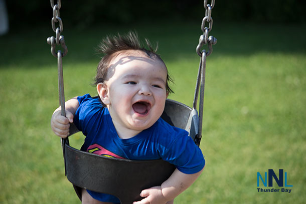 Sometimes a smile just comes from the swinging good time you have - Here Nation shares the joy of summer