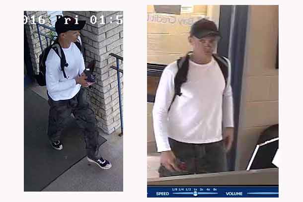 Thunder Bay Police Service Images of suspect in Sept 2 2016 Bay Credit Union Robbery
