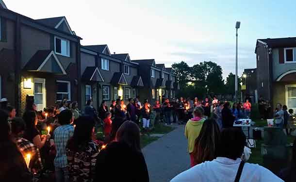 A Candlelight Vigil was held in Limbrick Neighbourhood tonight to remember the fallen young man.